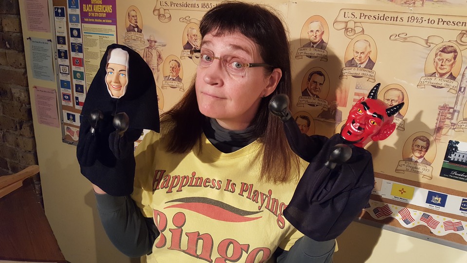 VQ with Devil & Nun Puppets